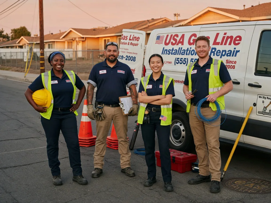 Gas Line Installation company in Hye, TX